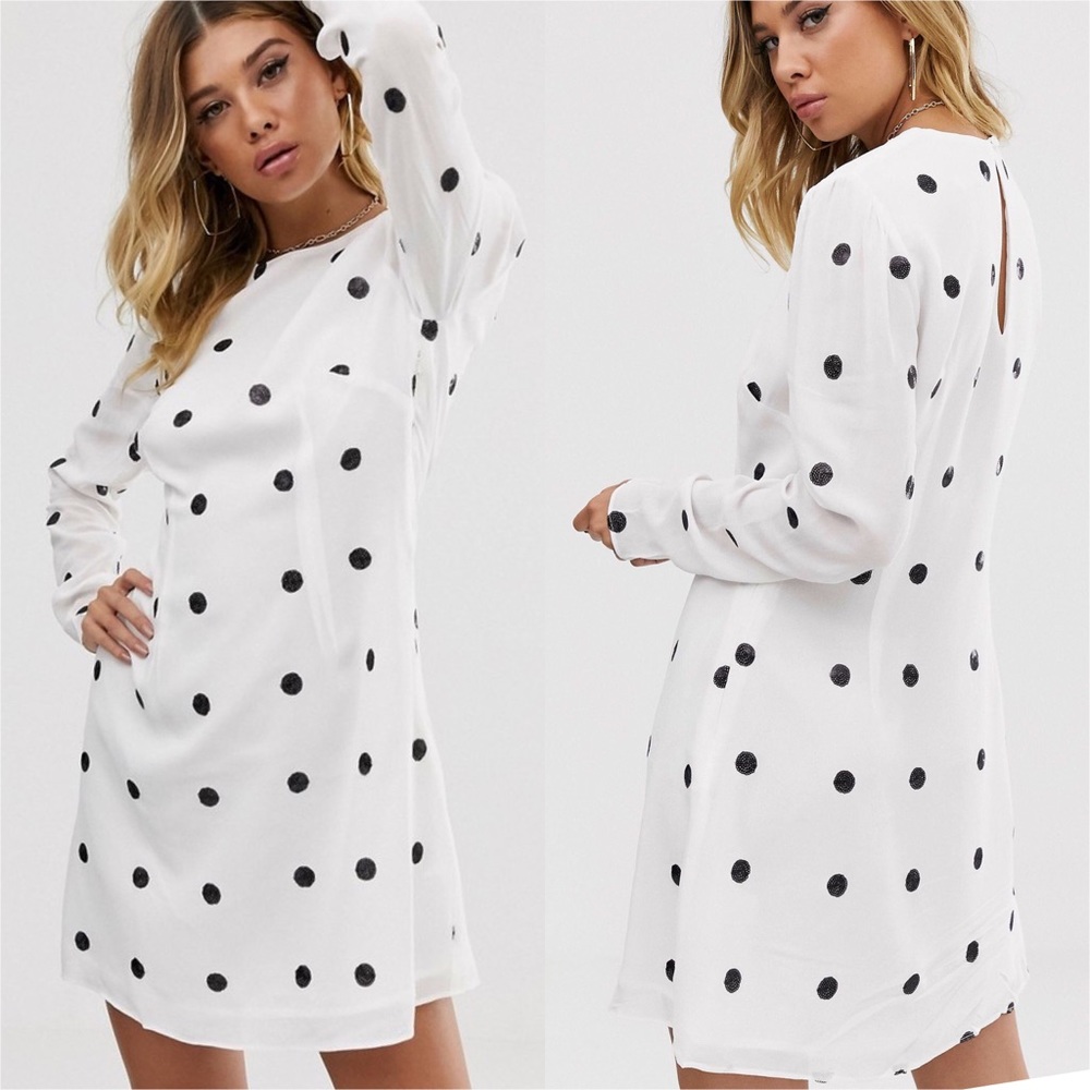 TALULA Forget Me Not Polka Dot Mini Dress